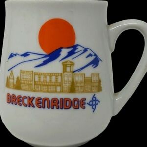 BRECKENRIDGE SOUVENIR COFFEE MUG/CUP BY PAPEL USA* HAND DECORATED